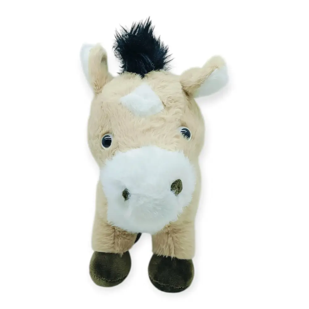 Peluş Hayvanlar Sesli 30 cm At - Bej - 1 ADET 3