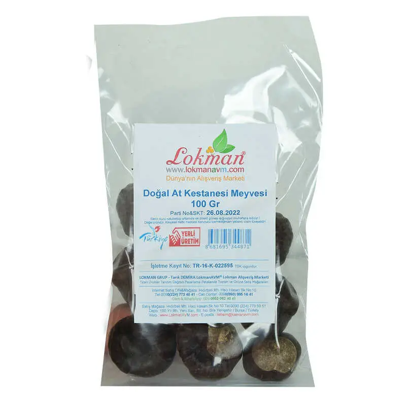 At Kestanesi Meyvesi Doğal 100 Gr Paket 3