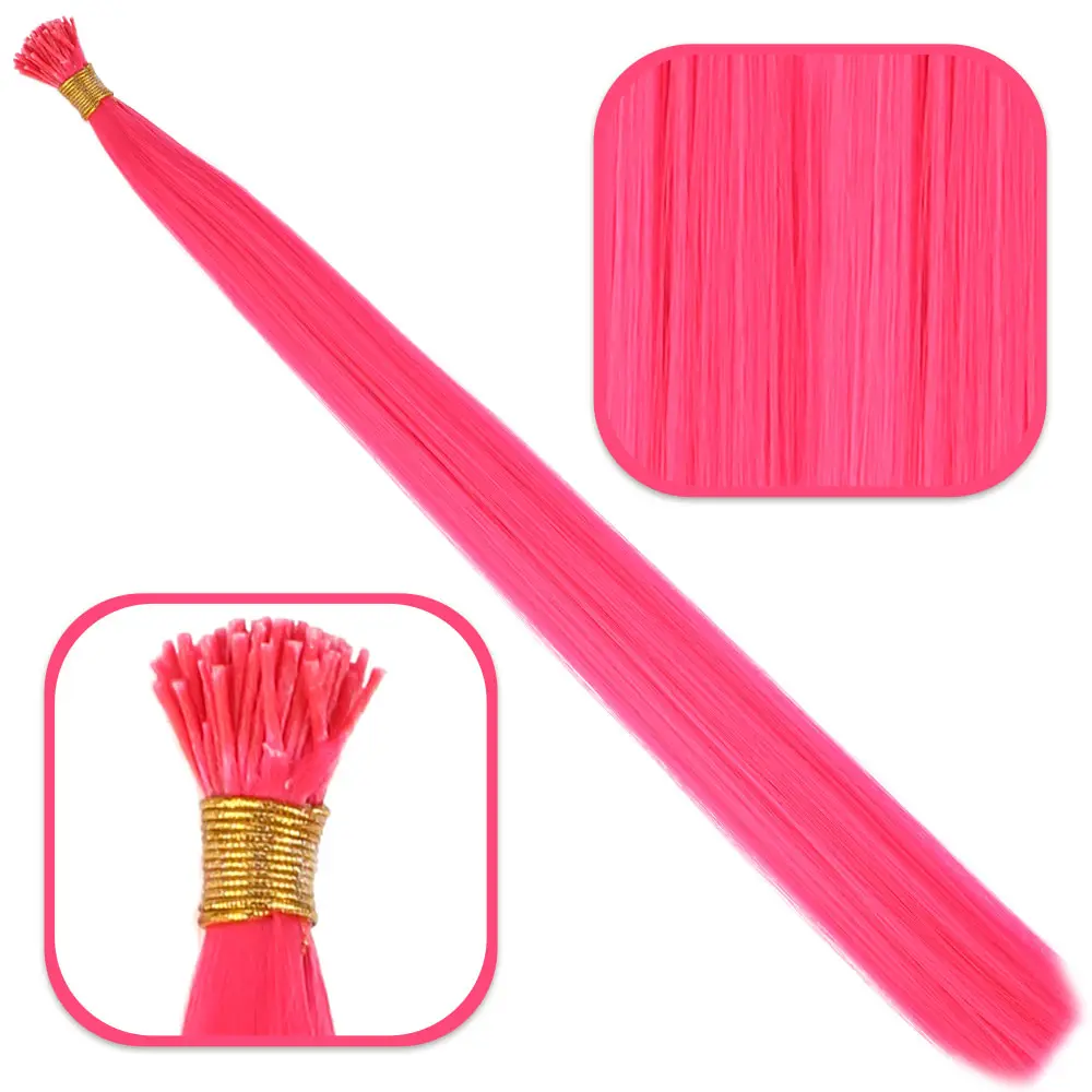 Fiber Sen Boncuk Kaynaklık Renkli / Koyu Pembe / 100 Adet
