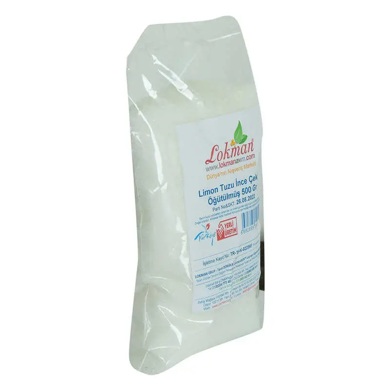 Limon Tuzu İnce Çekim Öğütülmüş 500 Gr Paket 5
