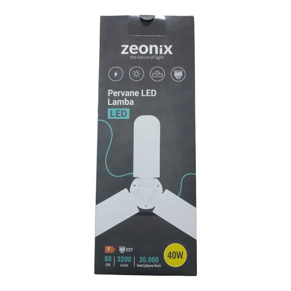 ZEONİX 40W 3 KANATLI PERVANE AMPUL 3