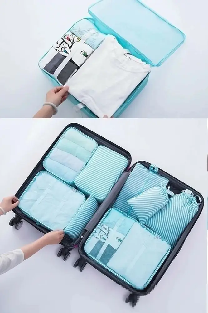 Bebek Anne Hastane Çantası Düzenleyici Organizer 6 Parça Set 2