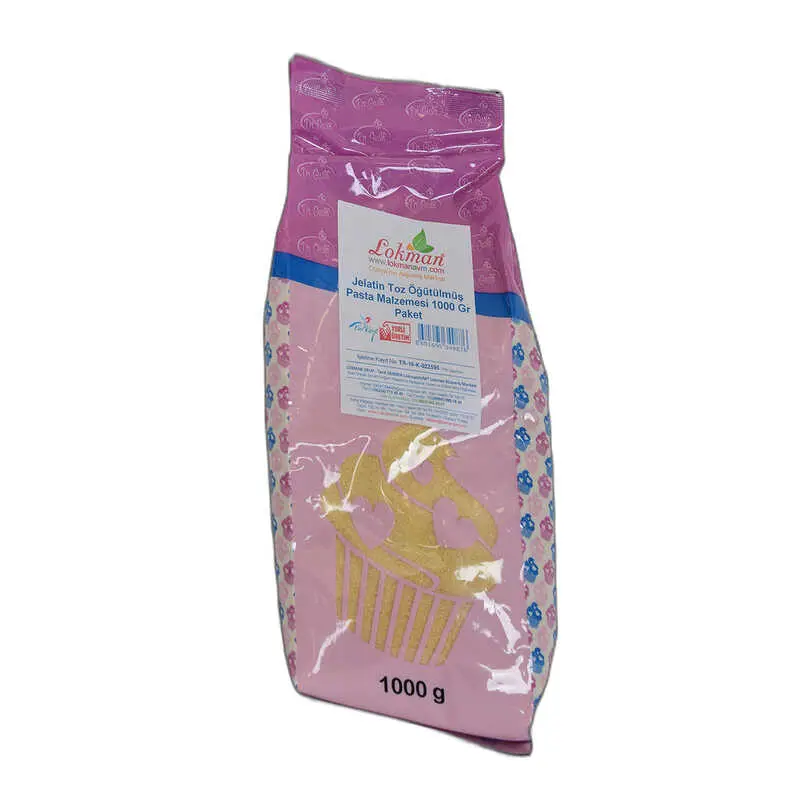 Jelatin Toz Öğütülmüş Pasta Malzemesi 1000 Gr Paket 4