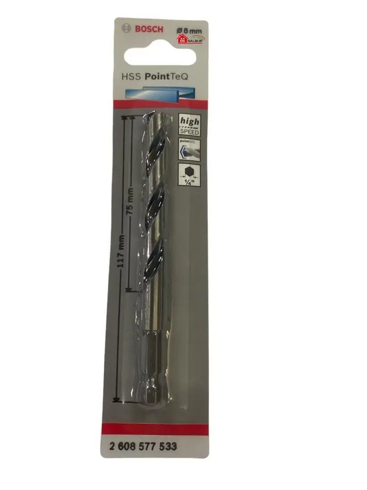 Pointteq Altıgen Şaftlı Hss Matkap Ucu 8 mm 2