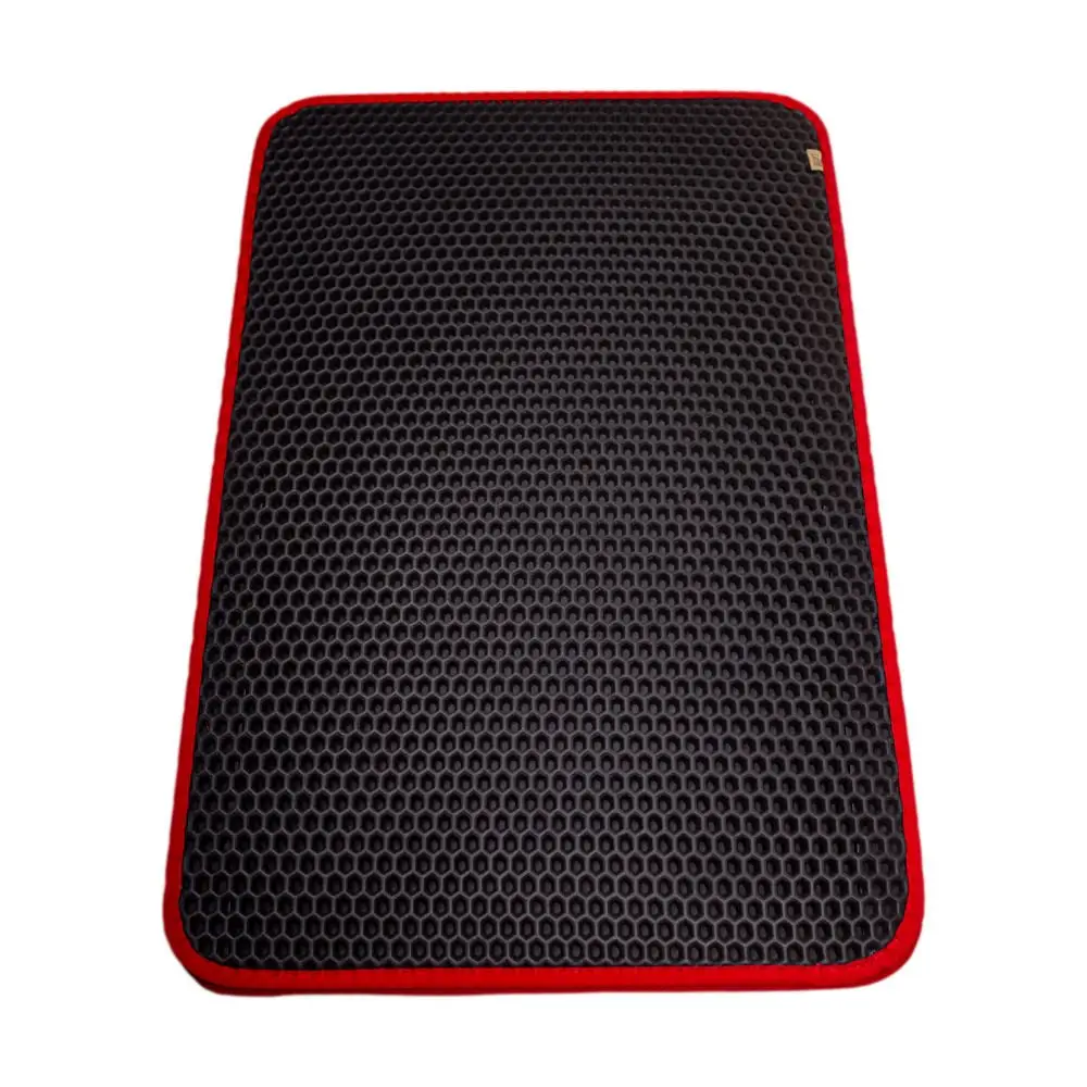Kum Toplayıcı Fonksiyonel Kedi Paspası Altıgen 50-75 cm Kırmızı 5