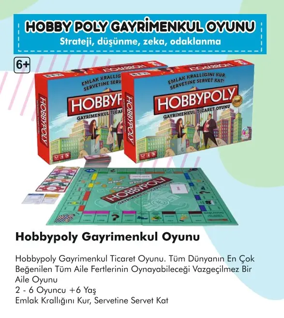 Hobby Poly Gayrimenkul Emlak Ticareti Oyunu 2