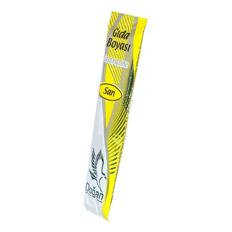 Pasta Şerbet Slime Gıda Boyası Sarı Toz 9 Gr Paket 3