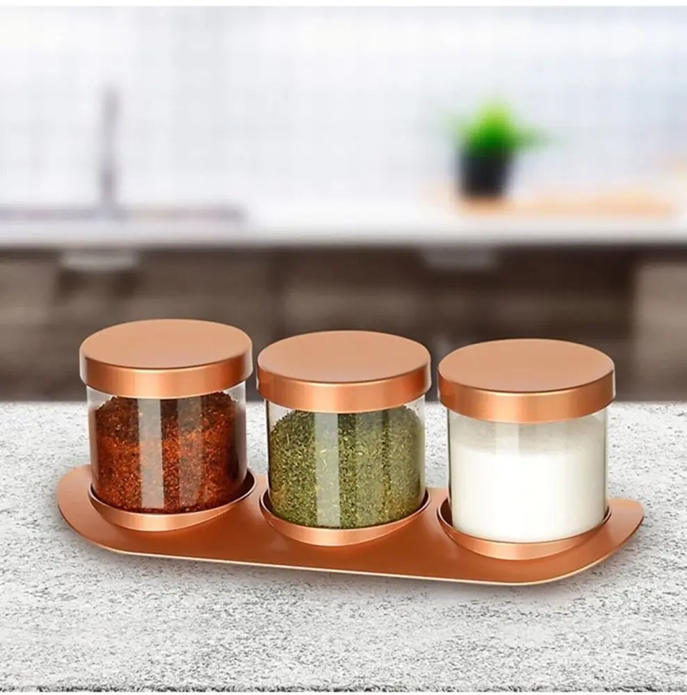 Bronz Baharat Seti Lüx 3lü Set 2