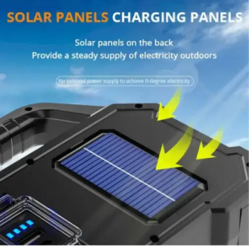 Polizei P-880A Solar Powerbanklı Şarjlı Taşınabilir Güçlü Fener 5