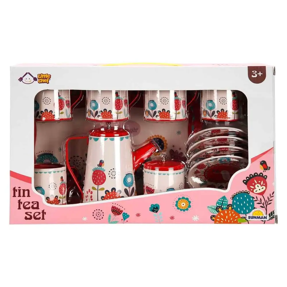 4939 SUN-YFN-LCH-METAL ÇAY SETİ ÇİÇEK DSN 2A 12PRÇ 5