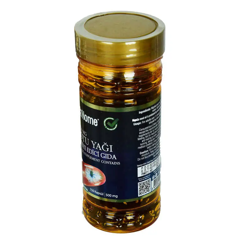 Shiffa Home Çörek Otu Yağı Soğuk Pres 500 Mg x 150 3