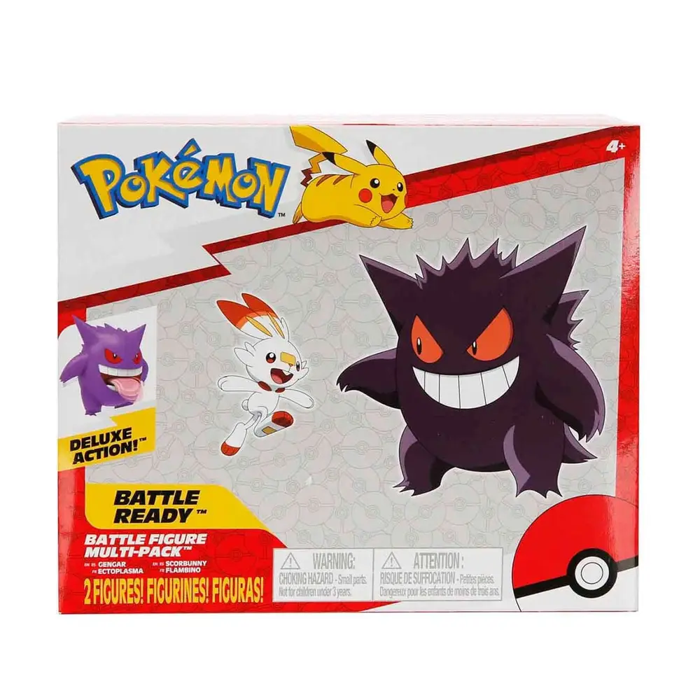 POK PKW2548 Pokemon Battle 2li Figür - Gengar Scorbunny 4