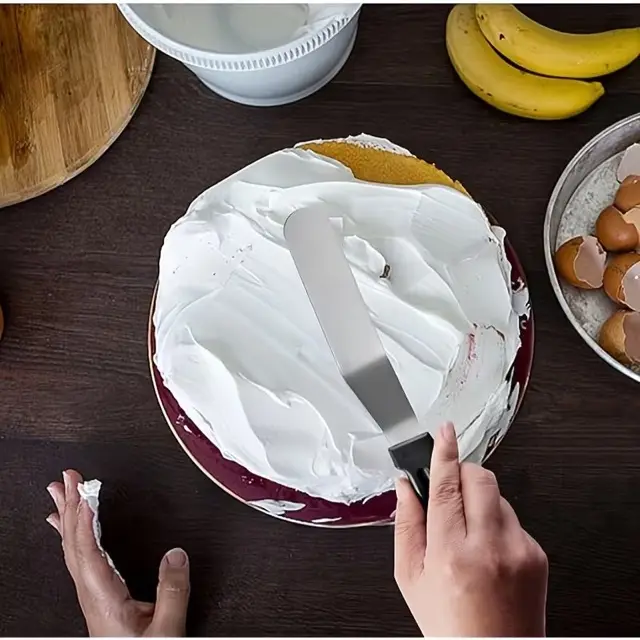 Paslanmaz Çelik L Tipi Pastacı Spatulası – a Düzeltme ve Pasta Şekillendirme Bıçağı 5