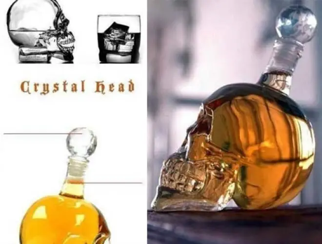 Crystal Head Kuru Kafa Cam Şişe 350 ml 5