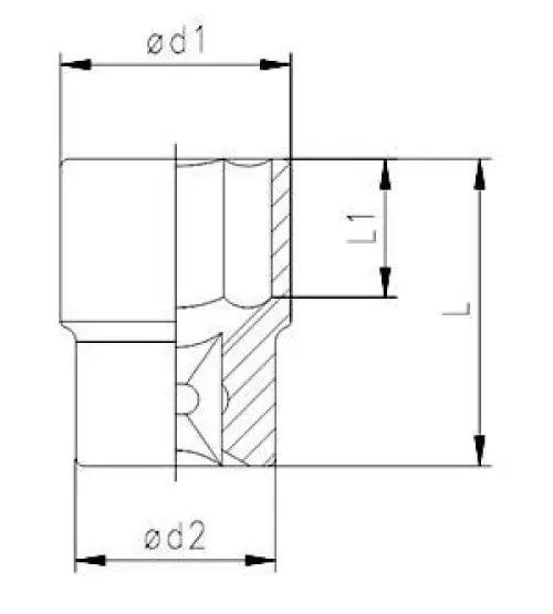 Elta 1115 1/2'' Lokma Anahtar 19 mm 2