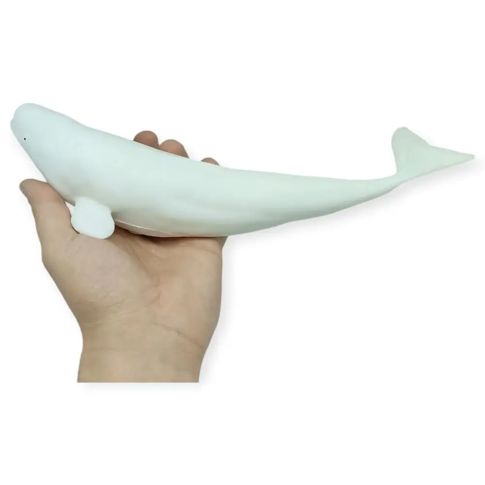 Deniz Hayvanları Serisi - Beyaz Balina 30 cm - 1 ADET 4