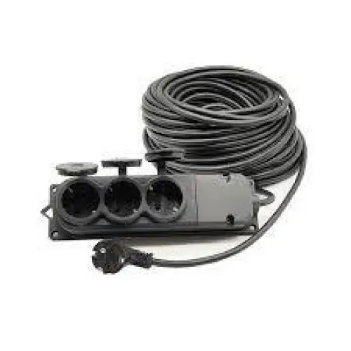 01556 10 Metre Grup Prizli Uzatma 3X2,5 Kablo