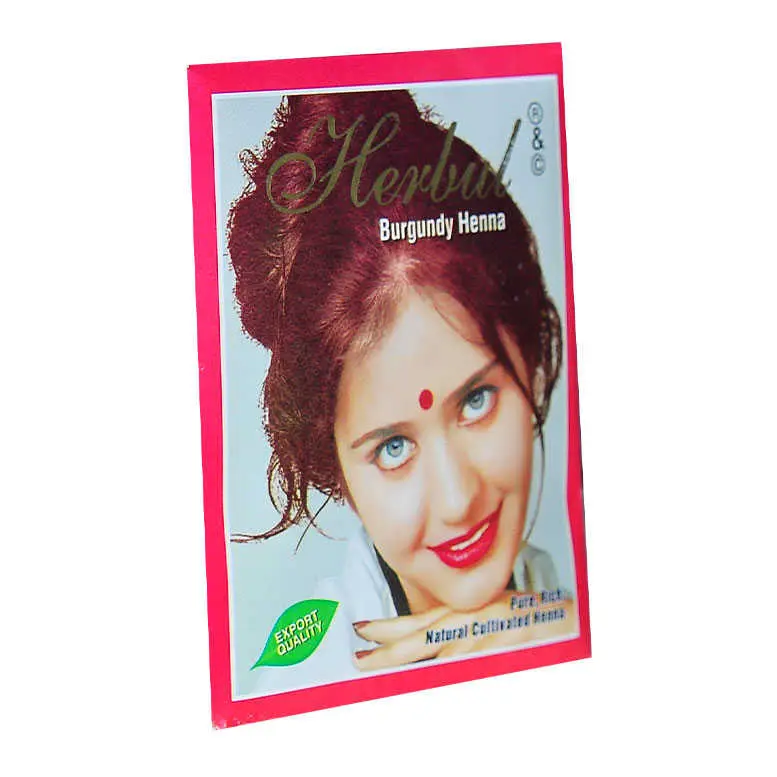 Kızıl Hint Kınası (Burgundy Henna) 10 Gr Paket 4