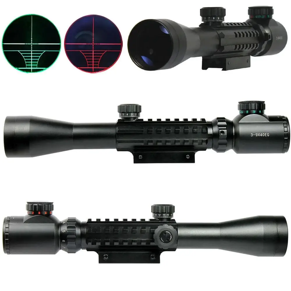 3-9x40 Zoomlu Keskin Nişancı Dürbünü Kızaklı 2