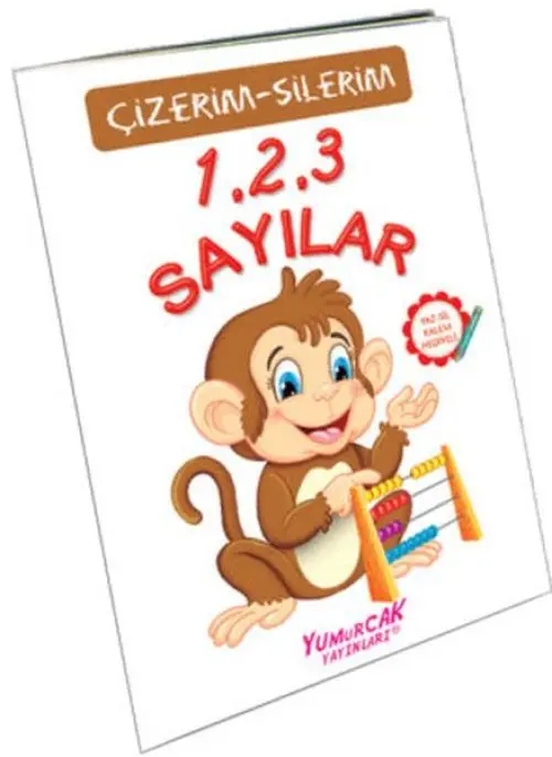 123 Sayılar (Çizerim-Silerim) - Kalem Hediyeli