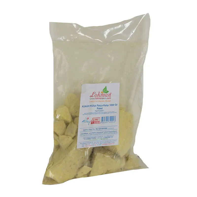 Kükürt Külçe Parça Kalıp 1000 Gr Paket