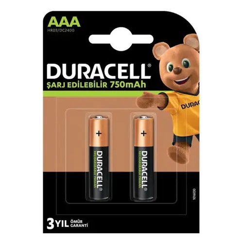 1.2V 750 MAh AAA Şarjlı Kalem Pil 2li