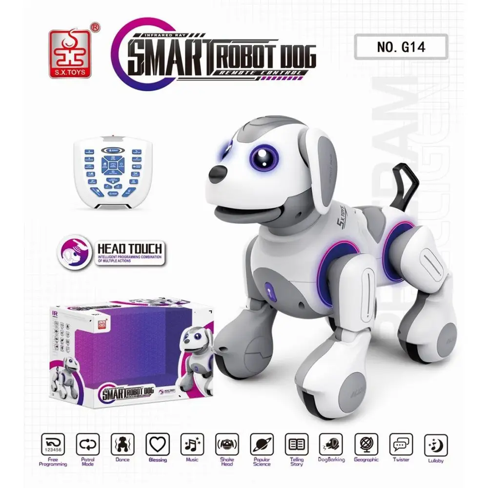 G14 Kumanlı Şarjlı Smart İnteraktif Akıllı Robot Köpek -Vardem Oyuncak 2