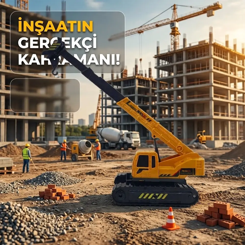 İş Makinası Vinç - Tekerlekli 21cm - 706-31 - 1 ADET 2