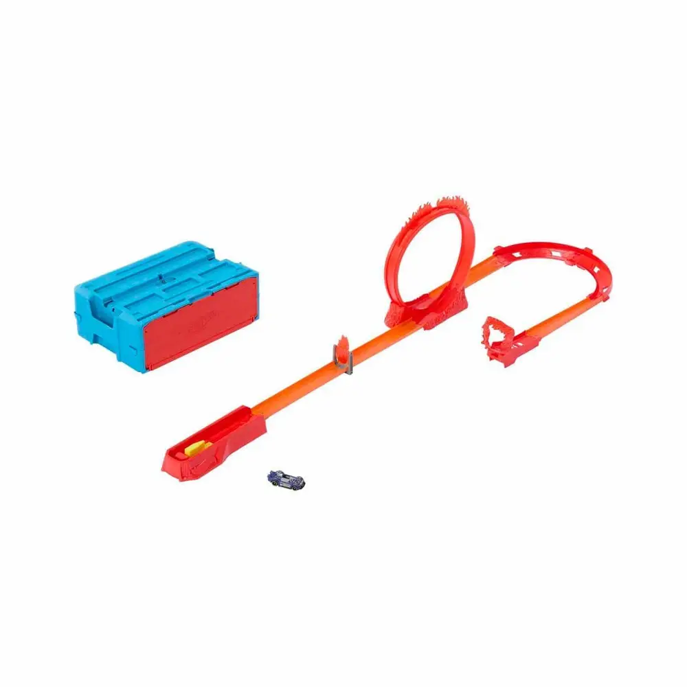 C04 Hot Wheels Track Builder Alev Temalı Akrobasi Seti 2