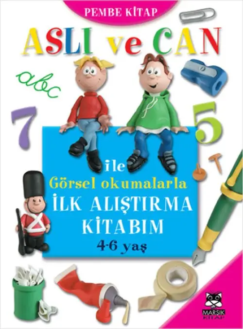 Aslı ve Can ile Görsel Okumalarla İlk Alıştırma Kitabım (Pembe )