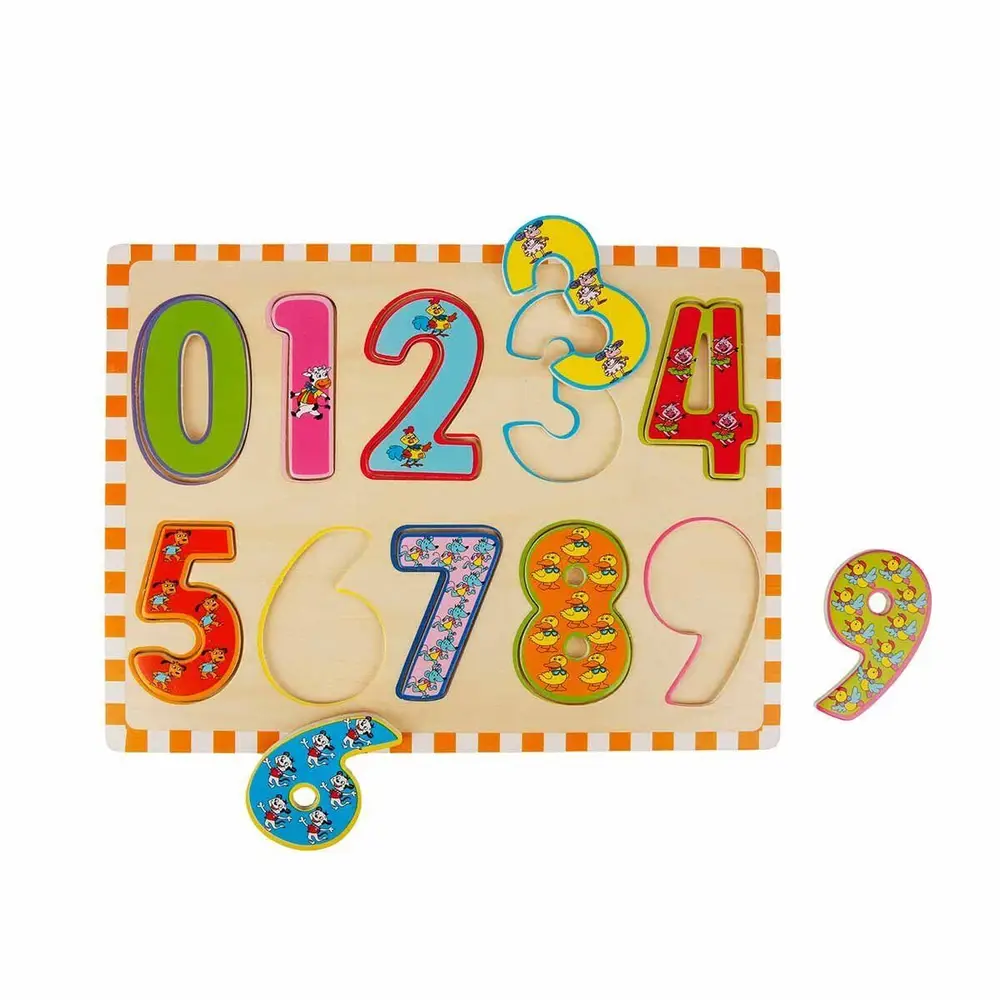 5215 -Wooden Puzzle Numbers 10 Parça 2