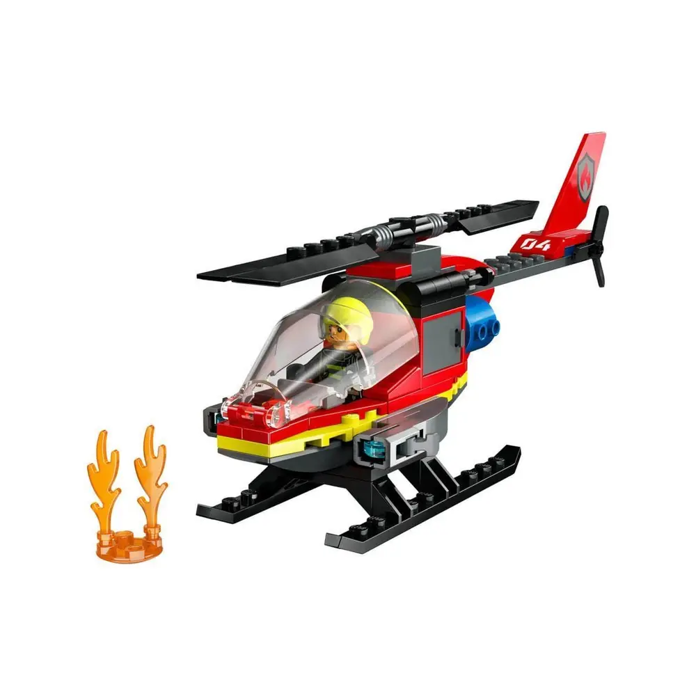 60411 Lego City İtfaiye Kurtarma Helikopteri 85 parça +5 yaş 2