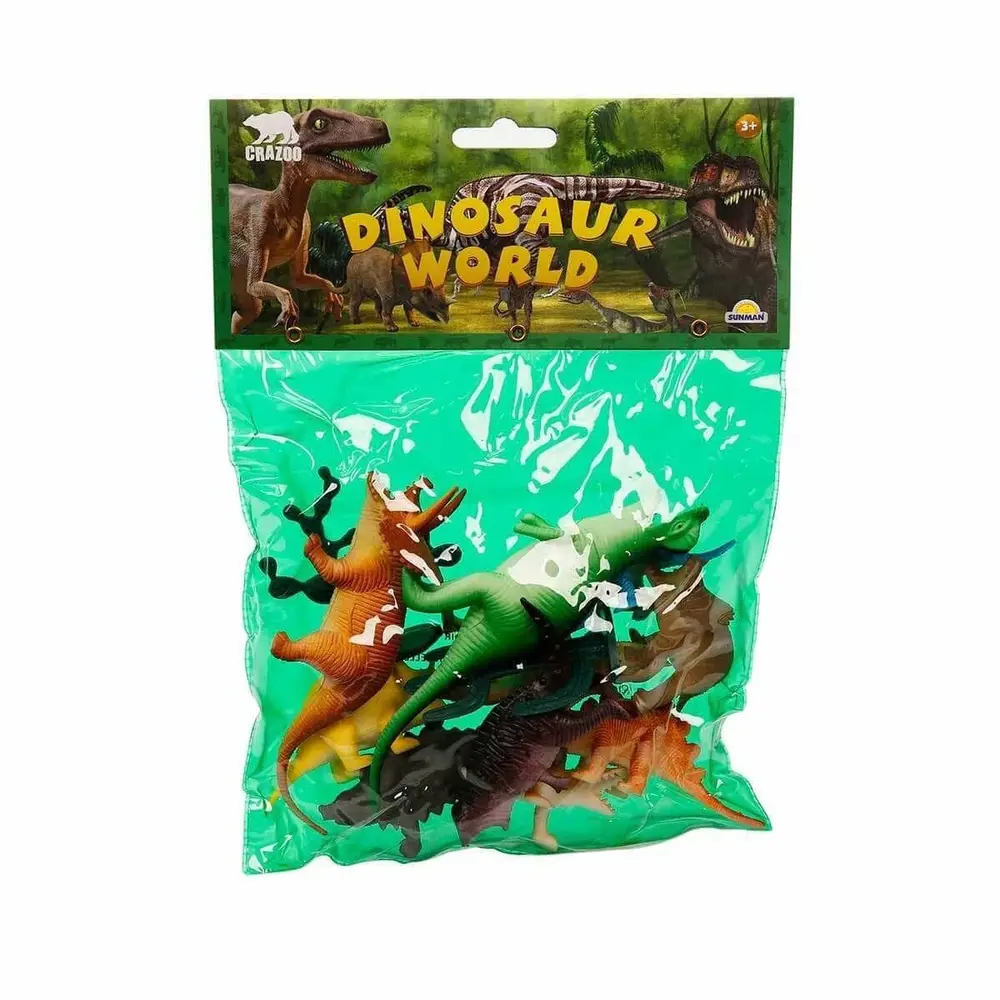 0710 Dinozorların Dünyası Poşetli Hayvan Oyun Seti Orta Boy 2