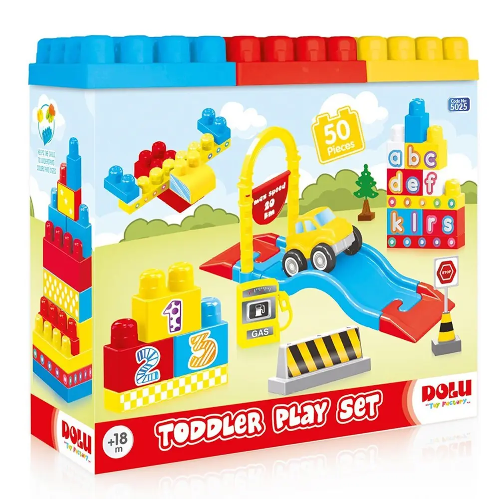 5235 OYUNCAK YOL VE BLOK SET 50 PARÇA 5