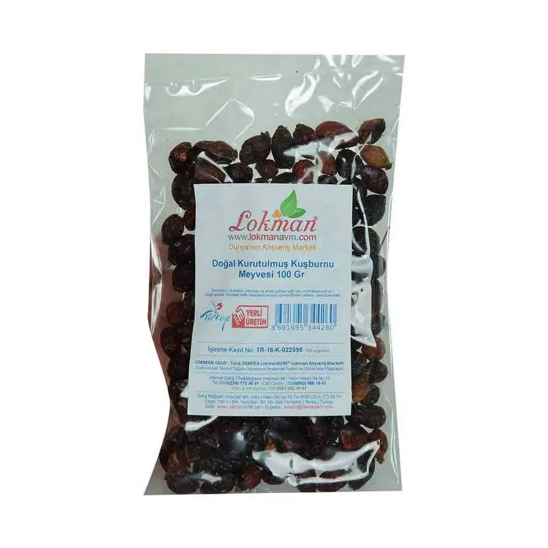 Kuşburnu Doğal Kurutulmuş 100 Gr Paket 3