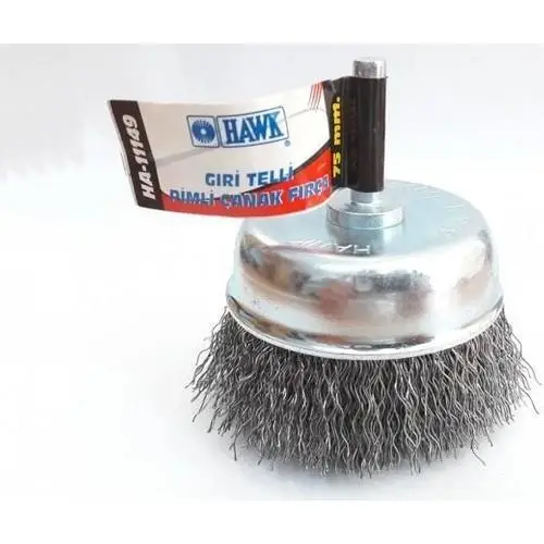 HA11147 Pimli Gri Tel Çanak Fırça 65 mm 2