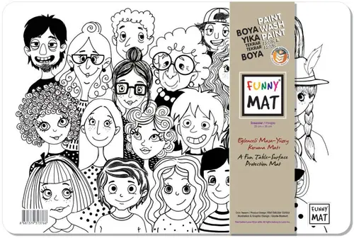 Funny Mat İnsanlar / People 25 x 35 cm