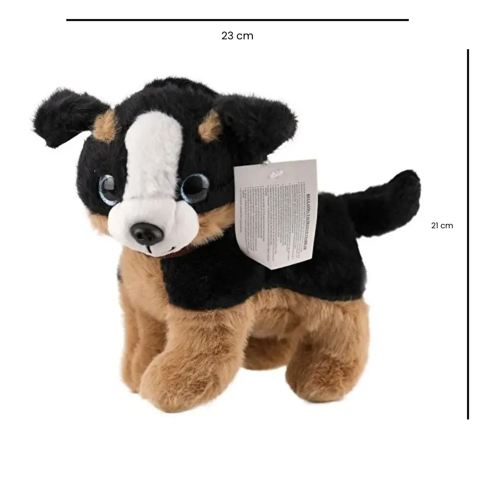 Sesli Peluş Köpek - 2309033 - Kahverengi-Siyah - 1 ADET 2