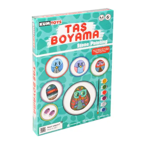 5307 Kumt Taş Boyama - Stone Painting / +6 yaş