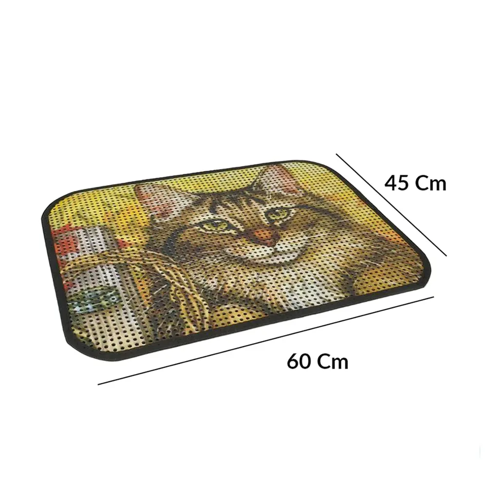 Kum Toplayıcı Fonksiyonel Renkli Kedi Paspası 45 x 60 cm 5