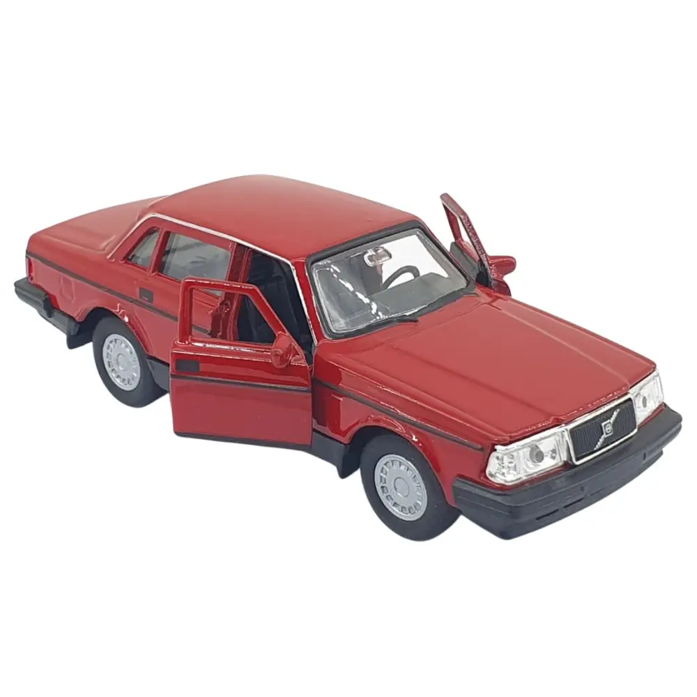 1:32 Volvo 240 GL Çek Bırak -Araba - 43784-KIRMIZI - 1 ADET 4
