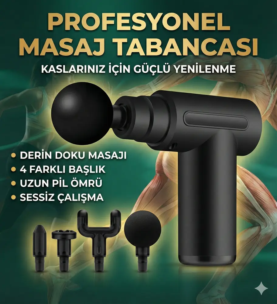 4 Başlıklı 6 Kademeli Titreşimli Şarjlı Mini Masaj Aleti 4