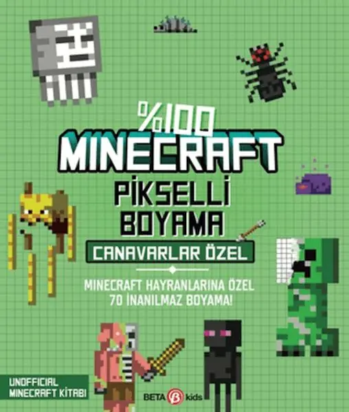%100 Minecraft Pikselli Boyama - Canarlar Özel