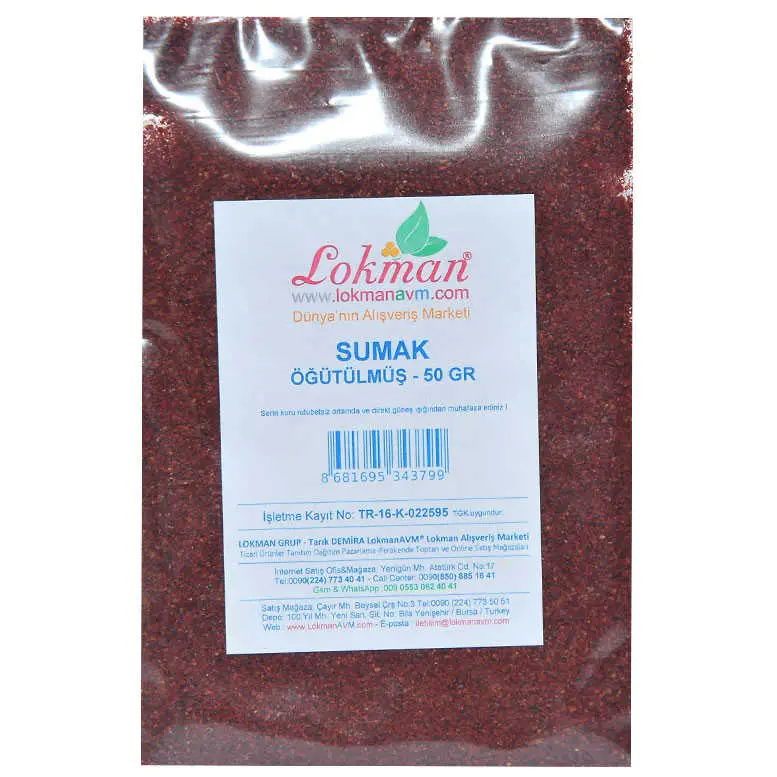 Sumak Öğütülmüş 50 Gr Paket 3