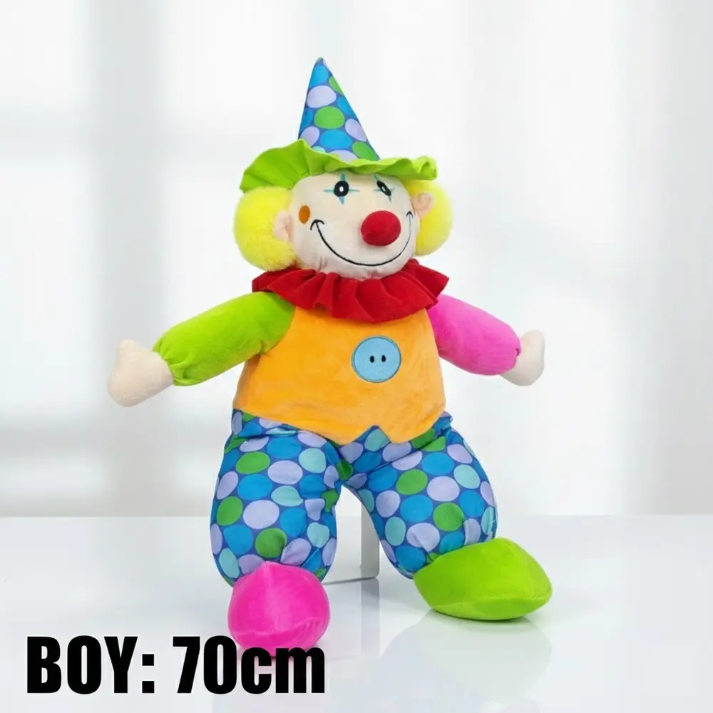 70 cm BÜYÜK BOY Palyaço Peluş Oyuncak Bebek 2
