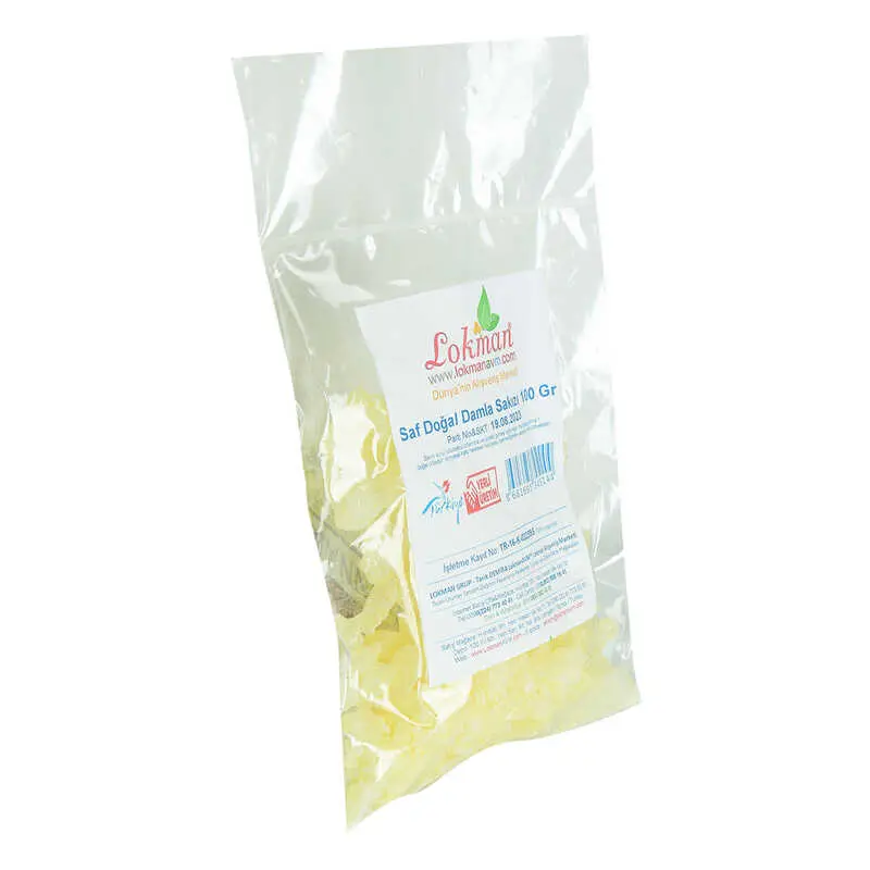 Damla Sakızı Saf Doğal 100 Gr Paket 4