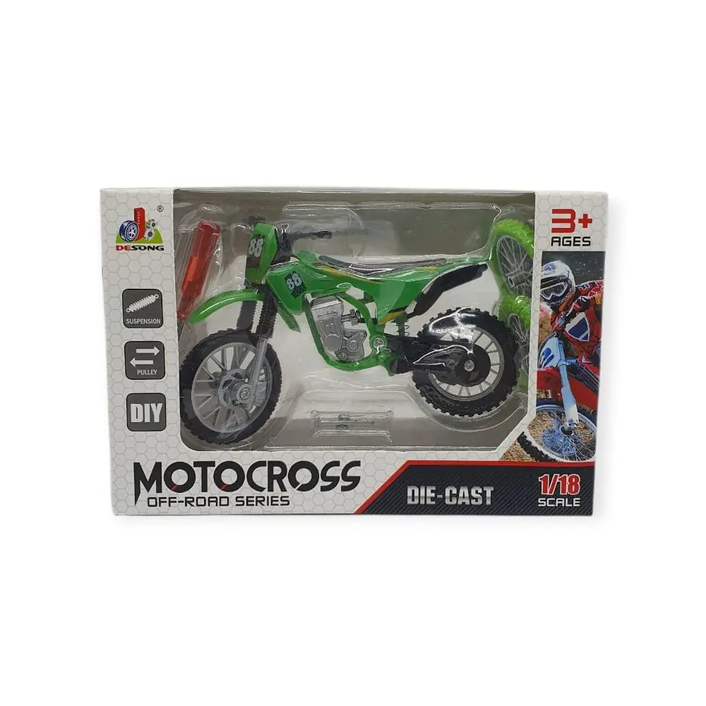 1:18 Ölçekli Model Motosiklet - DS928 - Yeşil - 1 ADET 3