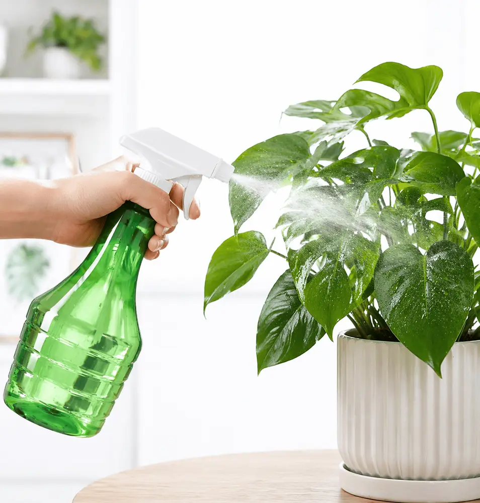 Çok Amaçlı Fısfıs Çiçek Sulama Şeffaf Su Sprey Şişesi 500 ML 5