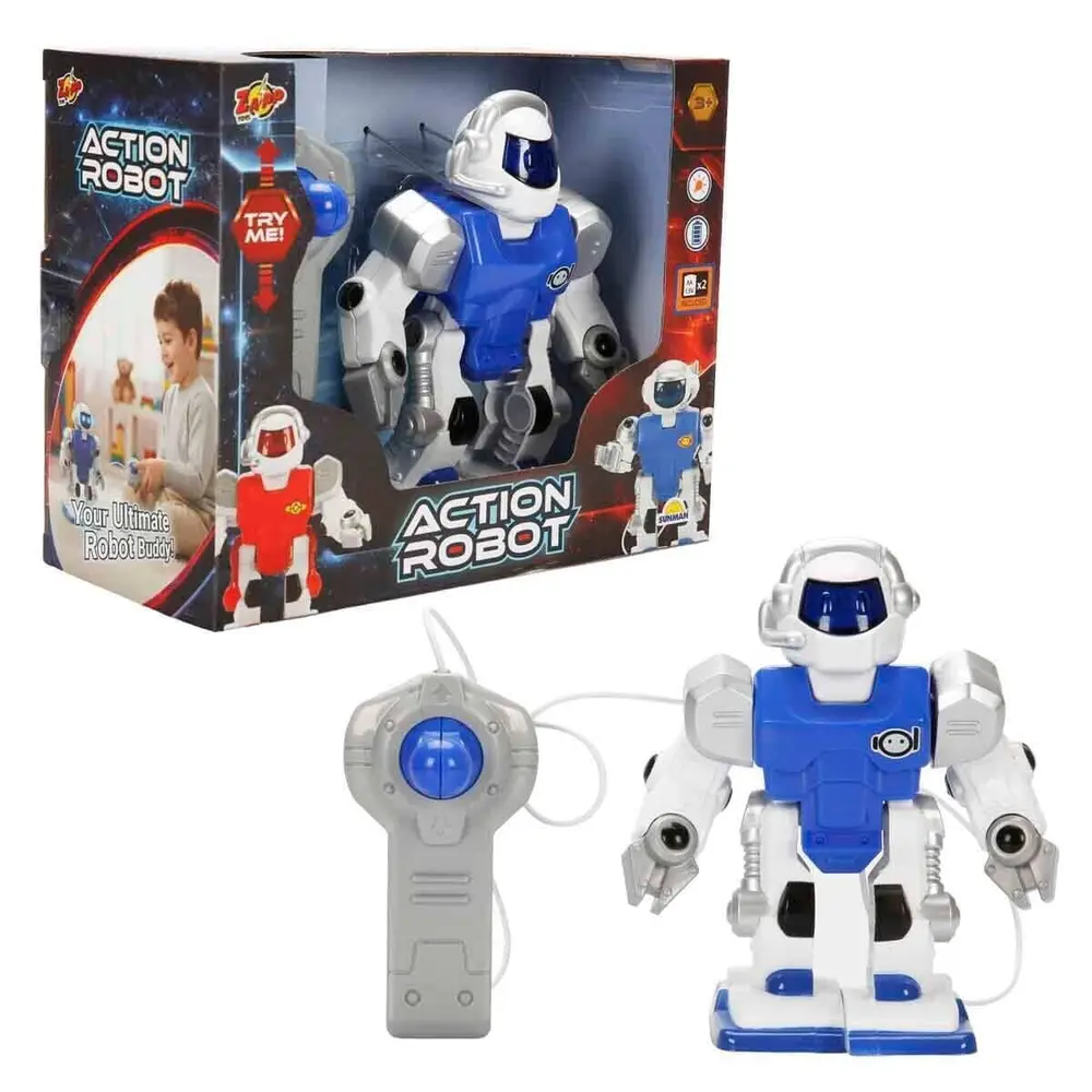 6534 SUN-SABC-ZAP-KK MİNİ ACTION ROBOT IŞIKLI 2A 2