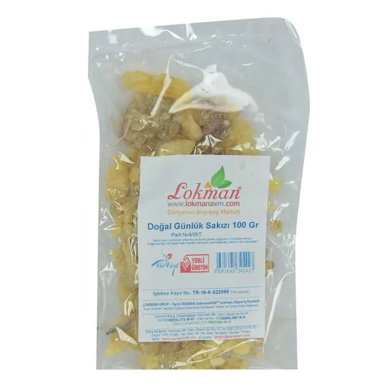 Ak Günlük Sakızı Doğal 100 Gr Paket 3
